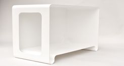 white side | table